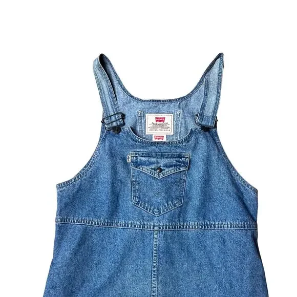 Vintage 90s Levi’s Denim Dress Medium - Picture 2 of 5